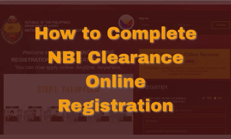 NBI Clearance Online | Registration Guide 2026 1 NBI Clearance