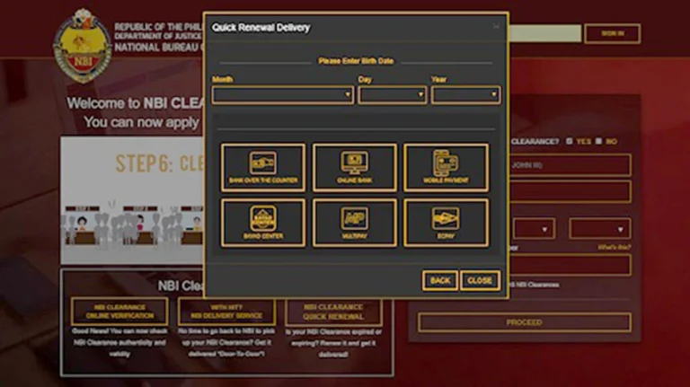 NBI Clearance Renewal Online Application Guide 2026 6 NBI renewal delivery information