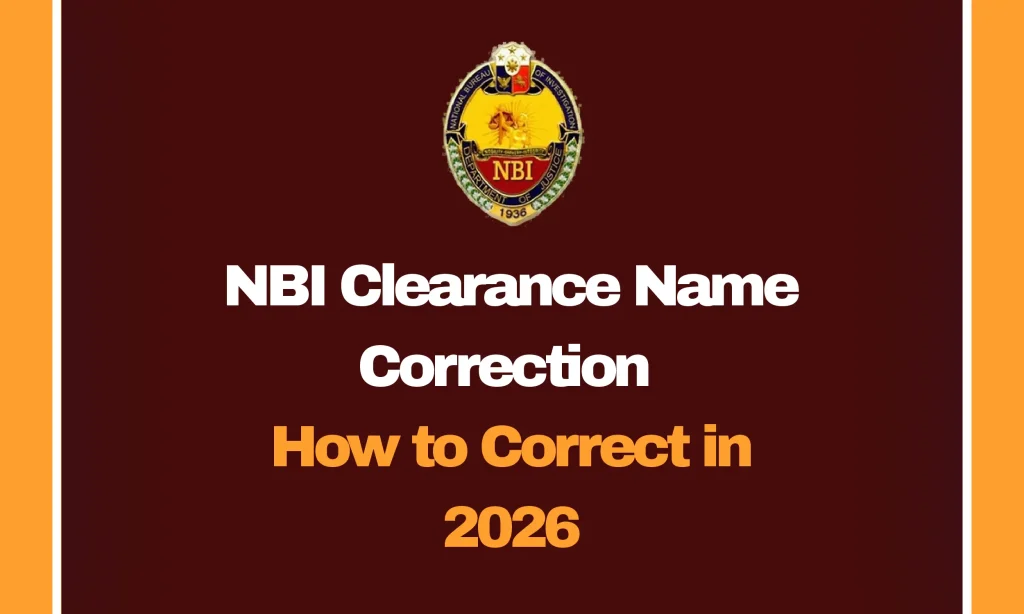 NBI Clearance Name Correction: How to Correct in 2026 1 NBI Clearance Name Correction guide showing how to update incorrect personal details in 2026